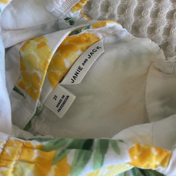 Janie and jack pineapple dress 💛 - Picture 3 of 5